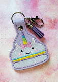 ITH Digital Embroidery Pattern for Macaroon Animal Set of 9 Snap Tabs / Key Chains, 4X4 Hoop