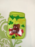 ITH Digital Embroidery Pattern for St. Patrick's Day Treat Holder, 4X4 Hoop