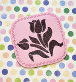 ITH Digital Embroidery Pattern for Bundle set of 4 Flower Stencil Coasters, 4X4 Hoop