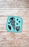 ITH Digital Embroidery Pattern for Sea Life Coaster Set of 4, 4X4 Hoop