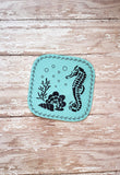 ITH Digital Embroidery Pattern for Sea Life Coaster Set of 4, 4X4 Hoop