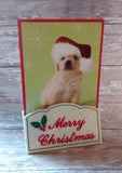 ITH Digital Embroidery Pattern for Merry Christmas Note / Photo Holder, 4X4 Hoop
