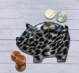 ITH Digital Embroidery Pattern for Piggy Bank 5.5 X4.1 Design, 5X7 Hoop