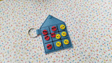 ITH Digital Embroidery Pattern For Tic Tac Toe Snap Pouch UPDATED, 5X7 Hoop