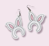 ITH Digital Embroidery Pattern for Bunny Ears Set of 3 Bundle. 4X4 Hoop