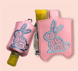 ITH Digital Embroidery Pattern for Swirl Side Bunny Sanitizer Holder 1 oz., 5X7 Hoop