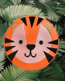 ITH Digital Embroidery Pattern for Set of 7 Animal Face Coasters, 4X4 Hoop