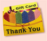 ITH Digital Embroidery Pattern for Crayon Thank you Card Holder, 4X4 Hoop