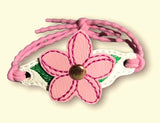ITH Digital Embroidery Pattern for Bracelet Charm 3D Plumeria, 2X2 Hoop