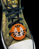 ITH Digital Embroidery Pattern for Set of 7 Bracelet Charm Animal Faces, 2X2 Hoop