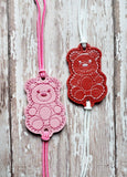 ITH Digital Embroidery Pattern for Bracelet Charm Gummy Bear, 2X2 Hoop