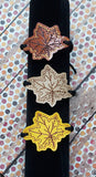 ITH Digital Embroidery Pattern for Bracelet Charm Fall Leaf, 2X2 Hoop