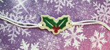 ITH Digital Embroidery Pattern for Bracelet Charm Holly, 2X2 Hoop