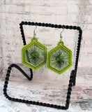 ITH Digital Embroidery Pattern for Starburst Earrings Bundle Set of 7, 4X4 Hoop