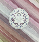 ITH Digital Embroidery Pattern for Geometric Designs Coasters set of 4, 4X4 Hoop