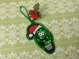 ITH Digital Embroidery Pattern For Christmas Light Dude Ornament, 4X4 Hoop
