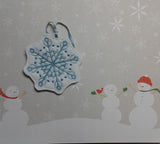 ITH Digital Embroidery Pattern For Snowflake II Ornament, 4X4 Hoop