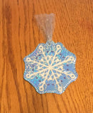 ITH Digital Embroidery Pattern For Snowflake II Ornament, 4X4 Hoop