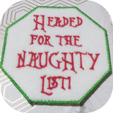 ITH Digital Embroidery Pattern For Set of 4 Snarky Christmas Coasters, 4x4 Hoop