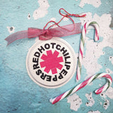 ITH Digital Embroidery Pattern For Red Hot Chilipeppers Ornament, 4X4 Hoop