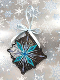 ITH Digital Embroidery Pattern For Stone Cold Snowflake Ornament, 4X4 Hoop