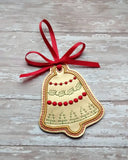 ITH Digital Embroidery Pattern For Christmas Bell Ornament, 4X4 Hoop