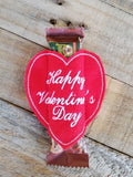 ITH Digital Embroidery Pattern For Snack Size Candy Bar Cover Set of 4 Valentines Lg Size. 4X4 Hoop