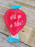 ITH Digital Embroidery Pattern For Snack Size Candy Bar Cover Set of 4 Valentines Lg Size. 4X4 Hoop