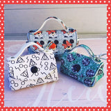 ITH Digital Embroidery Patterns for Mini Purse Snap Tabs / Key chains, 5X7, 6x10, or 8X12 hoop sizes to choose from in drop down.