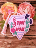 ITH Digital Embroidery Pattern for Set of 4 Super Mom Bundle Pack, 4X4 & 5X7 Hoops