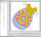 ITH Digital Embroidery Pattern for Easter Garland / Banner Set of 5, 5X7 Hoop