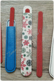 ITH Digital Embroidery Pattern for Nail File Sleeves / Covers 4 sizes, 4X4 & 5X7 Hoop