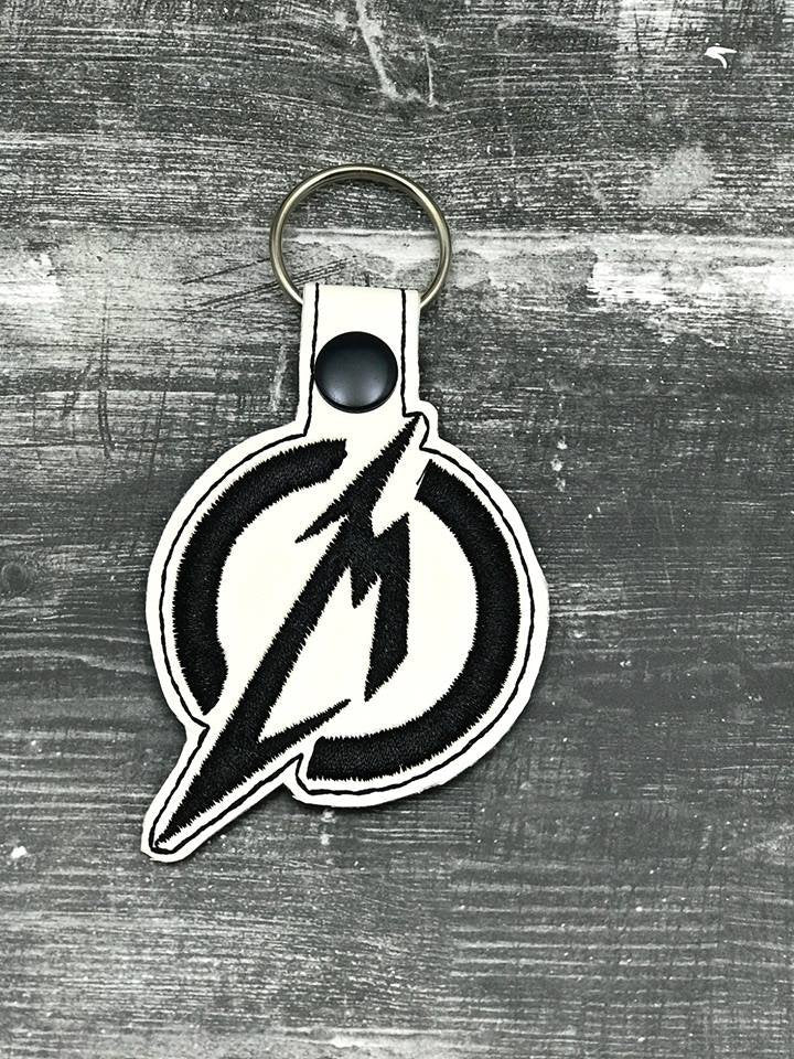 Franklin Quest Keychain Leather Snap Tab Purse Clip Keyring Advertising  Logo