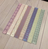 ITH Digital Embroidery Pattern for Wrist Strap Bundle Pack of 9 Motifs, 10X6 hoop