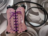 ITH Digital Embroidery Pattern for Corset Shoulder Zipper Bag with Liner 6x10 hoop