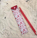 ITH Digital Embroidery Pattern for Reusable Straw Snap Case Vinyl Version, 6X10 hoop