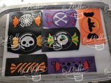 ITH Digital Embroidery Pattern for Halloween Candy Banner Set of 9, 4X4 Hoop & 5X7 Hoop