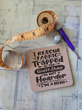 Sewing Themed Cork Drink Coasters  - Physical Item