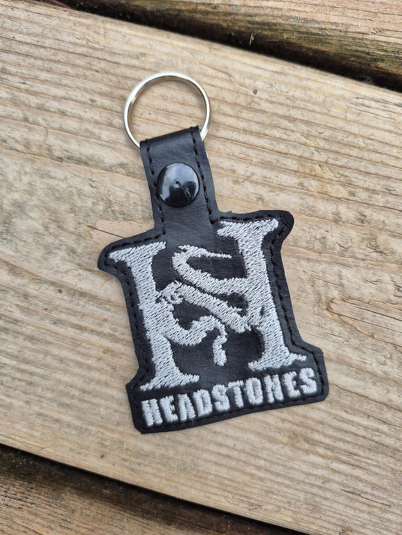 ITH Digital Embroidery Pattern for Headstone Snap Tab / Keychain, 4X4 Hoop