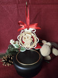 Laser Engraved Wood Christmas Ornament Fancy Labu Style