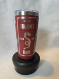 Magic Dragon's Blood Halloween Label 20oz Laser engraved tumbler