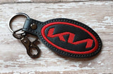 ITH Digital Embroidery Pattern for KIA New Snap Tab / Key Chain, 4X4 Hoop