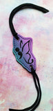ITH Digital Embroidery Pattern for Bracelet Charm Semicolon Butterfly, 4X4 Hoop