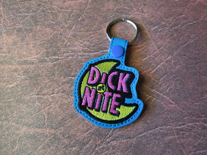 ITH Digital Embroidery Pattern for Dick at Nite Snap Tab / Key Chain, 4X4 Hoop