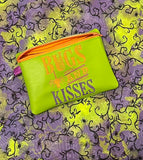 ITH Digital Embroidery Pattern for Bugs & Kisses 5X7 Lined Zipper Bag, 5X7 Hoop