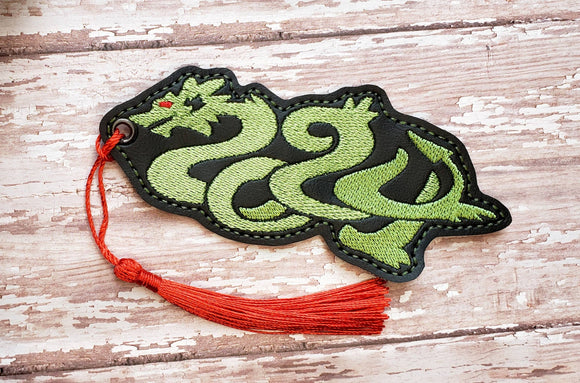 ITH Digital Embroidery Pattern for Dragon 2024 - 2 Bookmark, 4X4 Hoop