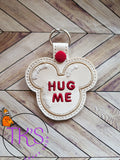 ITH Digital Embroidery Pattern for Mick Valentine Cookie Bundle Pack of 7 Snap Tabs / Key Chains, 4X4 Hoop
