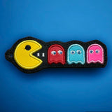 ITH Digital Embroidery Pattern for Pac Man Bookmark / Key Chain, 4X4 Hoop