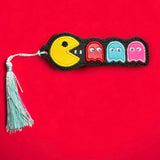 ITH Digital Embroidery Pattern for Pac Man Bookmark / Key Chain, 4X4 Hoop