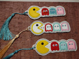 ITH Digital Embroidery Pattern for Pac Man Bookmark / Key Chain, 4X4 Hoop